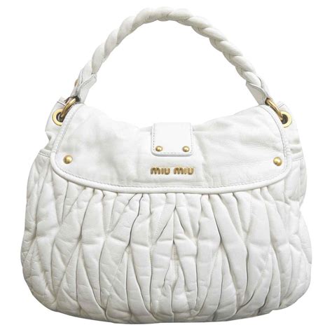 miu miu white purse|miu prices.